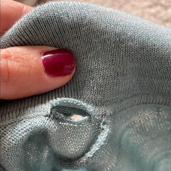 Banana Republic Light Blue Merino Wool Sweater - Picture 5 of 7